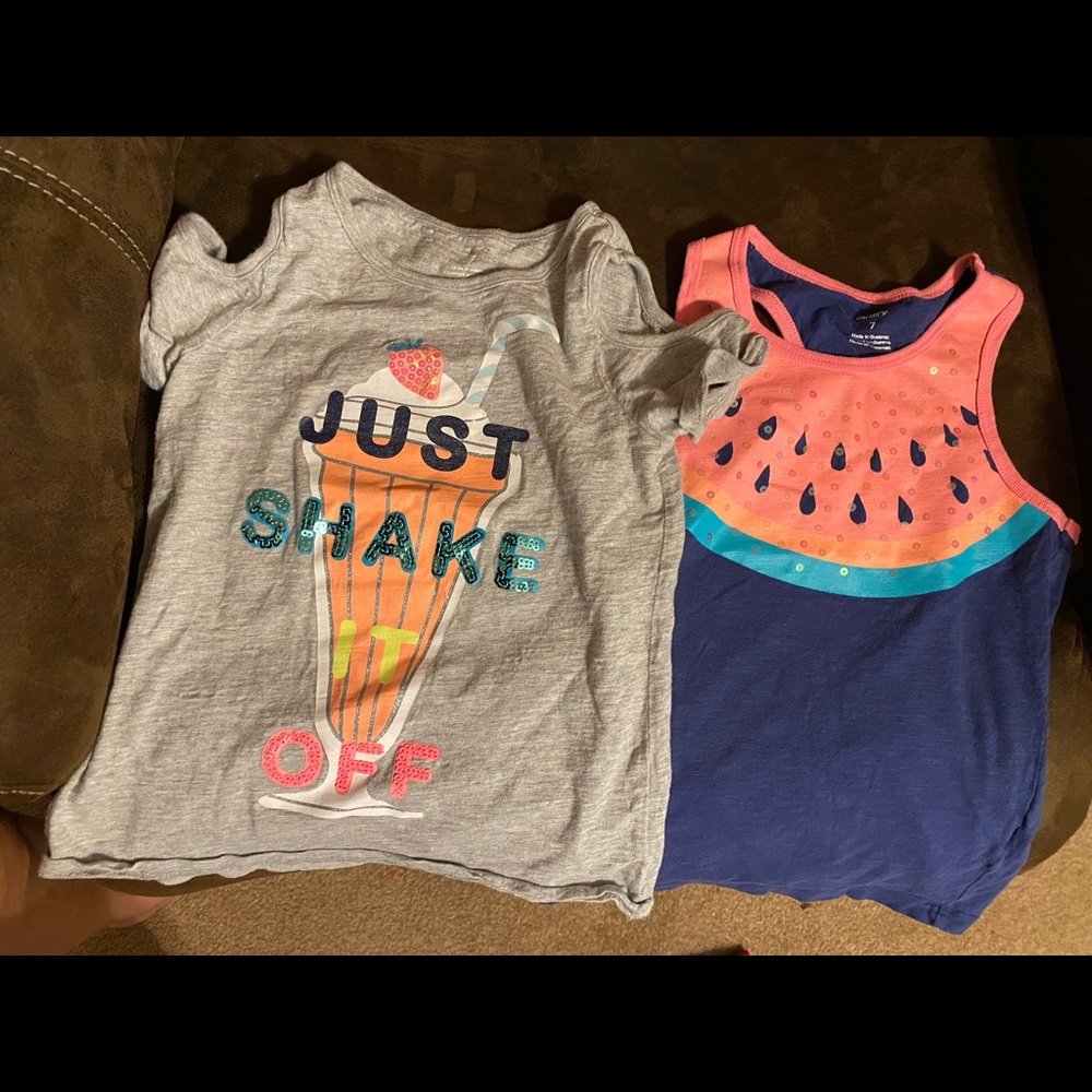 Carter’s summer tops size 7